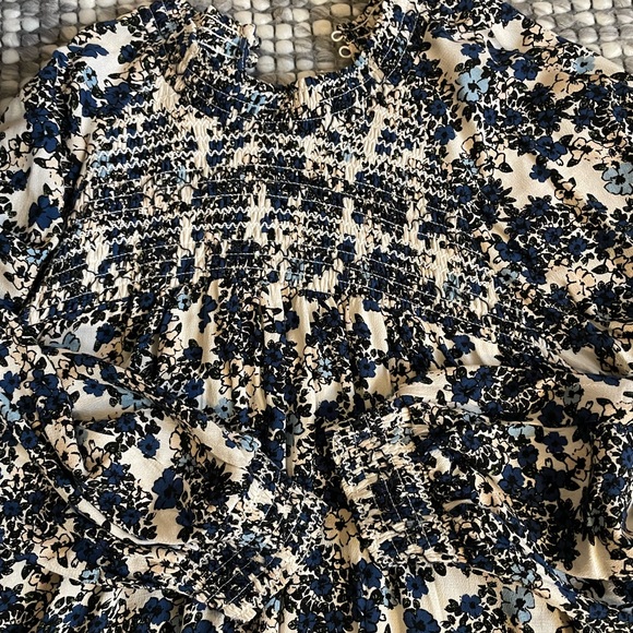 Free People floral dress/tunic mock turtleneck long sleeve - Picture 8 of 9